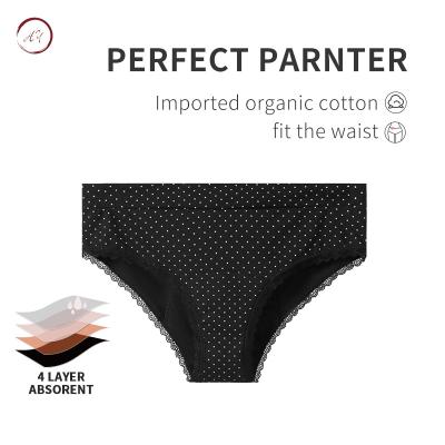 China New Arrivals Antibacterial Period Panties 4 Layer Menstrual Period Cotton Waterproof Leak Proof Panties For Women for sale