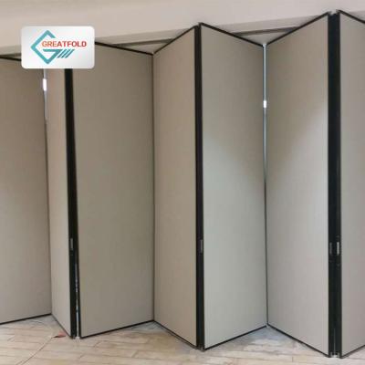 China Contemporary Operable Wall MDF Removable Acoustic Sliding Airwall Dividing Movable Folding Partition Wall For Office for sale