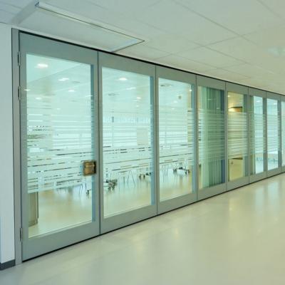 China Office Commercial Aluminum Frame Malaysia Furniture Partition Wall Sliding Door Glass Partition for sale