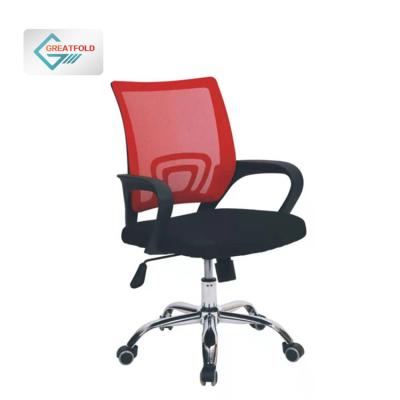 China (Size) Hot Sale Simple Design Adjustable Mid-Back Full Mesh Office Chair Computer Task Chair Lift Swivel Staff Chair for sale