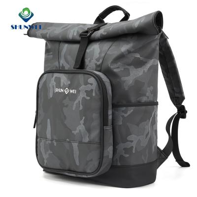 China Waterproof Ready To Ship Factory Direct Expandable In Waist Buckle Closure Anti Theft Pocket Camouflage Laptop Backpack Travel Back Bag for sale