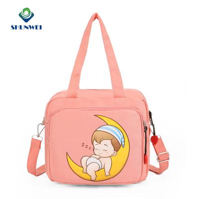 China Water Resistant Ready To Ship Waterproof Outdoor Mommy And Me Diaper Bag Travel Body Durable Oxford Cloth Crossbody Handbags for sale