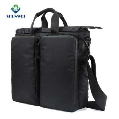 China Waterproof Ready To Ship New Arrival Manufacturer Waterproof Zipper Water Resistant Fabric Black Nylon Shoulder Messenger Bags for sale