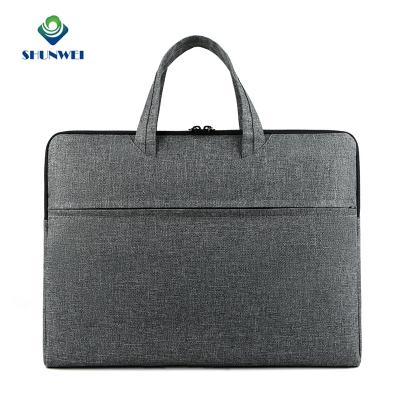 China Work Travel Business Outdoor Ready to Board Custom Logo Waterproof Soft Fabric Laptop Briefcase Bag for Laptop and Documents for sale