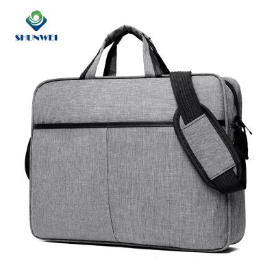 China Trolley Back Strap Ready To Ship Custom Waterproof Cloth Business Briefcase Men Shoulder Laptop Bag Computer for sale