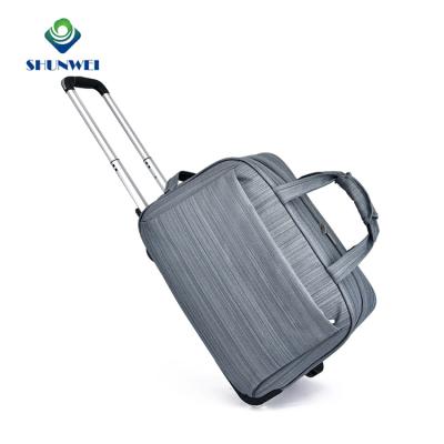 China Fashion Travel Business Trolley Rolled Rolling Bag Suitcase Fleece Wheeled Duffel Bag for sale