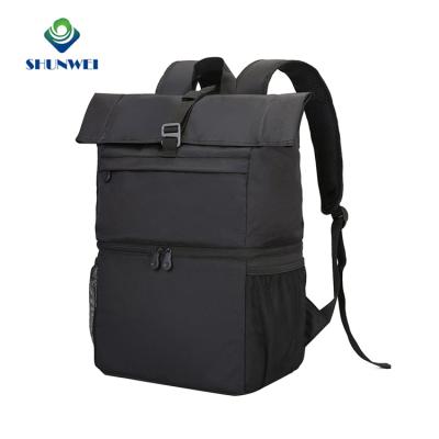 China Waterproof Multifunctional Insulated Cooler Picnic Drop Bottom Lunch Backpack Bag With Bottom Cooler Compartment for sale