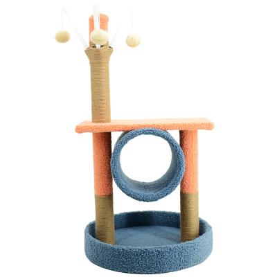 China Modern Sisal Living Castle Fantasy Pet Scraper Apartment Furniture Climbing Tower Cat Tree Large for sale