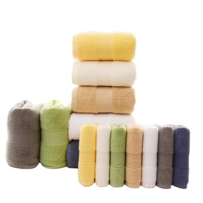 China Best Hilton Brand Bathroom Hotel Towel Luxury QUICK DRY Cotton Set Bath Towel 100% Absorbent And Durable Bath Towel Set for sale