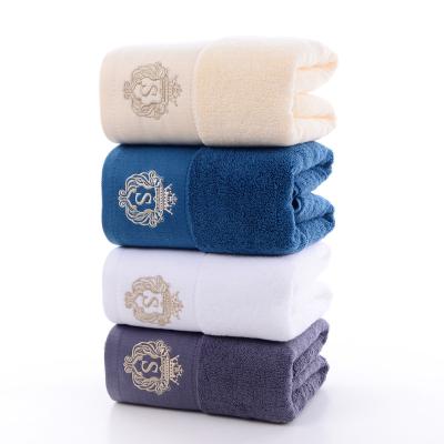 China Wholesale Lobby Viable Thick High End Logo Hotel Foot Towel Cotton Towels 100% Factory Custom Bath Towels for sale