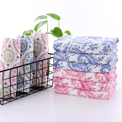 China Viable Factory Wholesale High Quality Bamboo Towels Clean Towel Colorful Blooming Colorful Bamboo Towels Double Layer for sale