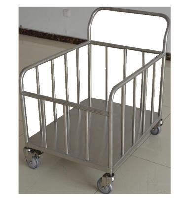 China Easy Folding Barrier Cart Grid Cart Logistics Transit Cargo Storage Cage Handling Trolley Logistics Trolley Grid Cart for sale