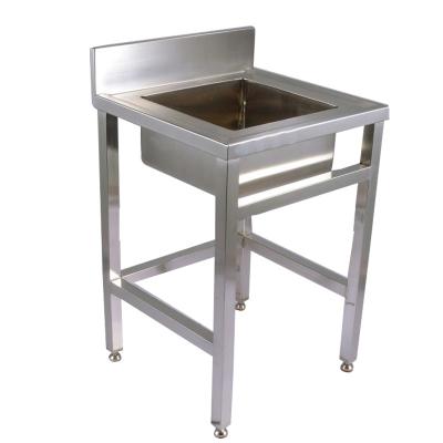 China Hot Selling Food Grade Stainless Steel Hand Wash Commercial Kitchen Single Sink for sale