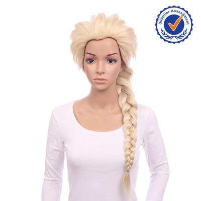 China The other fiber long blonde cosplay wig best for frozen elsa for sale