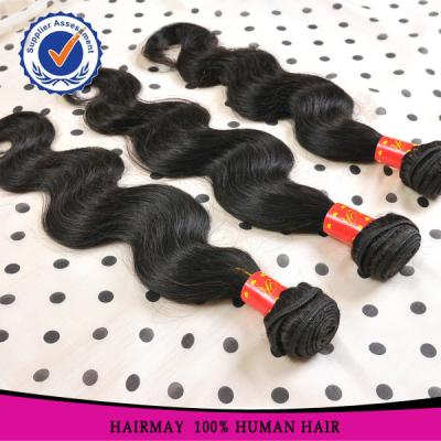 China Body wave can be dye&iron cuticle lined 100% best Brazilian remy hair for sale