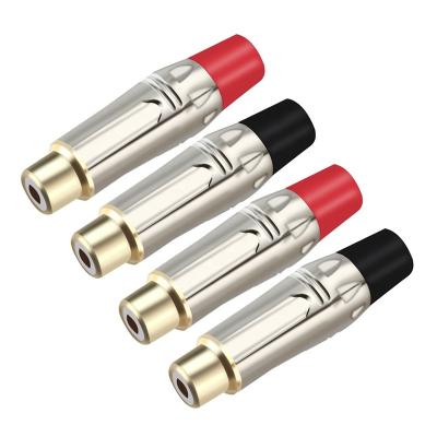 China audio & RCA Video Connector Female Jack RCA Connector Red and Black Color Available for sale