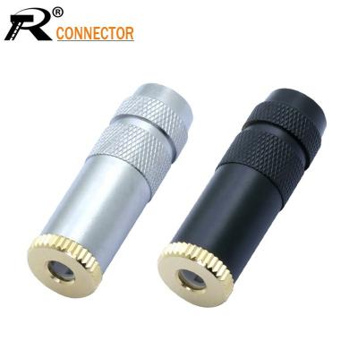 China 4.4mm Jack 5pole Silver / Case 4.4mm Jack Audio Adapter For Sony Female Converter 4.4mm Jack Full Balanced Connector 5Pole Earphone Plug Black for sale