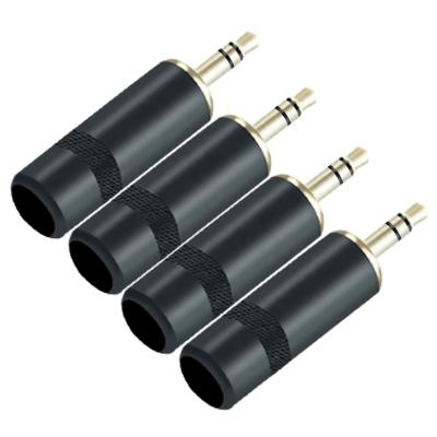 China Gold Plated 3.5mm Pole 3.5mm Adapter Stereo Audio Jack 3 Connector Connector For DIY Soldering Cable for sale