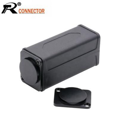 China audio & Coupler Video Case Device AC Power Plastic Housing Shell For Power Connector XLR 6.35mm DIY Supplement Casing for sale