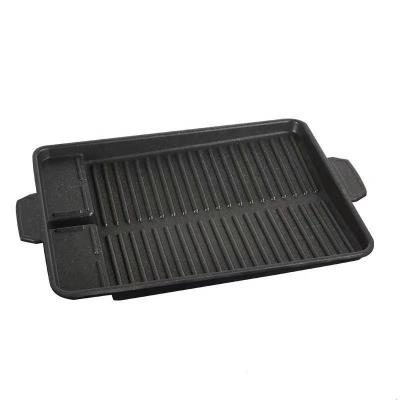 China Wholesale Easily Cleaned Customize Non-Stick Tray Korean Baking Bakeware GRILL Griddle kard Oven Pan for sale