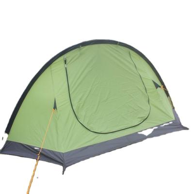 China Diagonal tie type high quality outdoor waterproof camping tent family green camping tent for sale