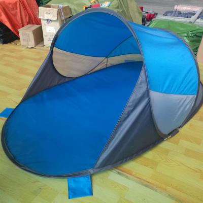 China Wholesale Foldable Outdoor Waterproof Camping Portable Easy Noise Diagonal Tying Type Up Beach Tent for sale