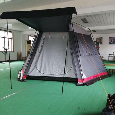 China Diagonal Tying Type 3-4 Person Style Single Layers Hot Selling Luxury Diagonal Tying Luxury Foldable Waterproof Tent for sale