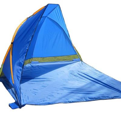 China Diagonal tie type diagonal tie type polyester summer 2 person outdoor camping factory outlet tent for sale