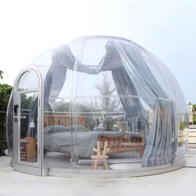 China Water proof/fireproof outdoor camping glamping geodesic dome tent kit bubble house hotel trade show tents for sale for sale