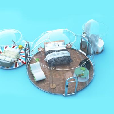 China Water Proof / Fireproof Waterproof PC Domes, Glamping Geodesic Dome Astronomical House For Sale for sale