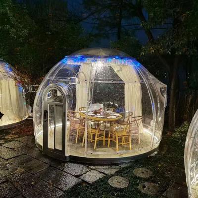 China Water Proof/Clear Top Large Event Function Factory Price Dome Prefab House Fireproof Glass Dome Tent For Wedding Party for sale