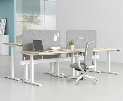 China (Size) 4 Person Adjustable Modern Open Modular Cheap Workstations For Computer Desk Table MDF Office Separation Staff Office 4 Person for sale