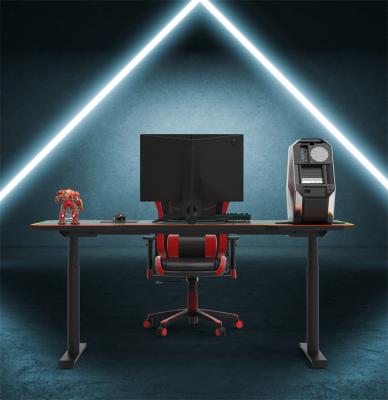 China 2021 Wholesale New Design Zhejiang Computer Gaming Desk Metal Table Gaming Computer Foldable Cheap Standing Desk for sale