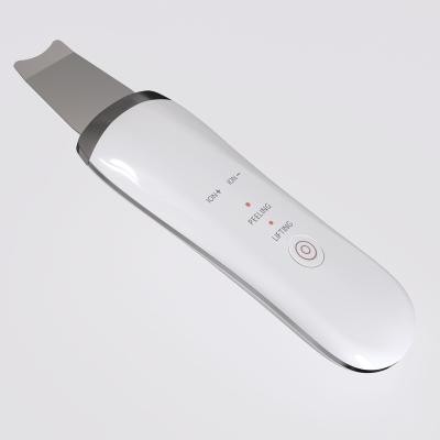 China Portable Electric Ultrasonic Spatula Skin Scrubber Face Peeling Machine Skin Cleaning Device DEEP CLEANSING Facial Dead Scrubber for sale