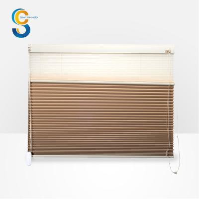 China Transparent Shades Shutters Blackout Roller Fabric Double Window Motorized Accessories 35mm Day And Night Honeycomb Blinds for sale