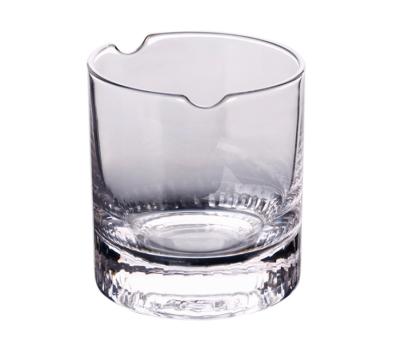 China Sustainable Creative Carved Round Cigar Whiskey Glass With Artificial Flutes for sale