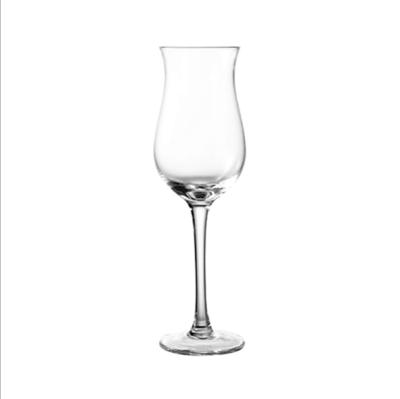 China Lead Free Viable Champagne Cup Crystal Glass Tulip Sample Cup for sale