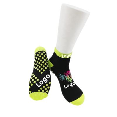 China Sustainable Sports Non Slip Cotton Open Yoga No Grip Back Kicks Fitness Knee High Sports Bump Non Slip Sports Socks for sale