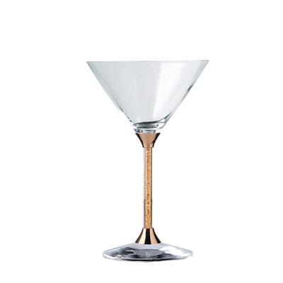 China Wholesale Handcrafted Crystal Stem Cup Crystal Wine Glass Martini Glass Cocktail Glass for sale