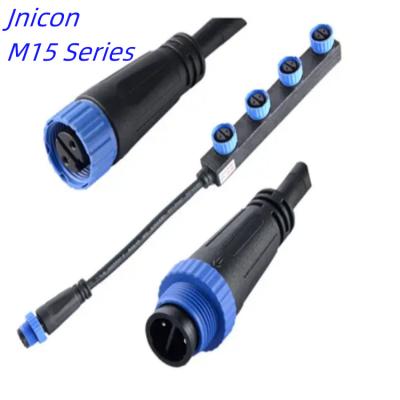 China Automotive Electric supply  wholesale  IP68  M15 waterproof male female 2 3 4 5pin power F connector for sale