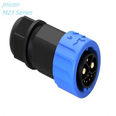 China Automotive m12 m16 m23 waterproof PCB panel mount socket male female plug 3 4 5 6 8 12 pin plastic circular connector for sale