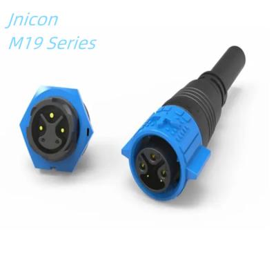 China Automotive IP67 ip68 M19 waterproof connector with cable for led lighting use for sale