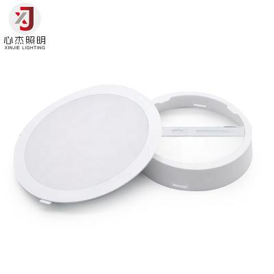 China Modern light and shade 5W, 9W, 15W, 22W, 2 CCT LED backlit circular panel lamp installed on 1PC surface for sale