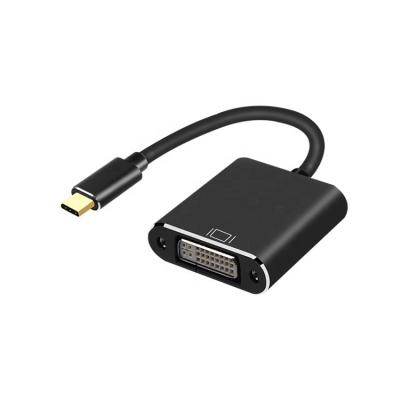 China Mobile Devices .desk Computer 1080P Type C to Line DVI Type C Male to DVI Female Adapter Cable USB-C to DVI Converter Extended Power for Notebook for sale