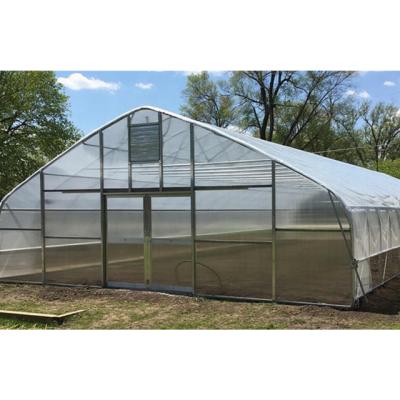 China Stable Structure Easily Assembled Simple Structure Commercial Agricultural Plastic Sheet Greenhouses On Sale for sale