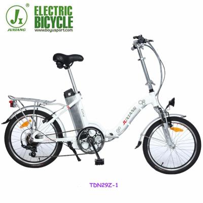 China Aluminum alloy factory folding bicycle 20 inch electric bike with EN15194 for sale