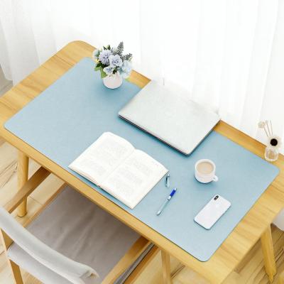 China ECO-leather Office Mat Waterproof PU Keyboard Eco-friendly Leather Mouse Pad For Home Laptop Computer for sale