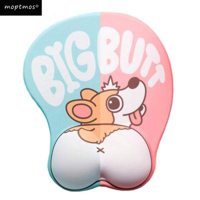 China SiliconMouse HOT Pad with Wrist Support , Cute Mouse Pads with Non-Slip Rubber Base for Home Office Working Studying for sale