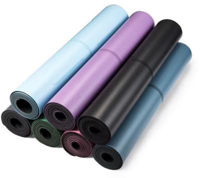 China Leather Yoga Mat Customizable Design Custom Logo Waterproof Fitness Vegan PU Yoga Mat for sale