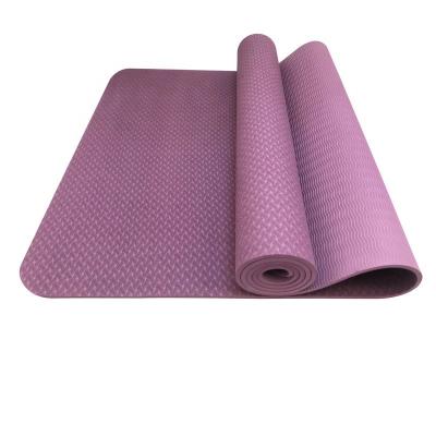 China Waterproof Multi Color Non Slip 6mm Single Layer Purple Tape Mat Yoga for sale